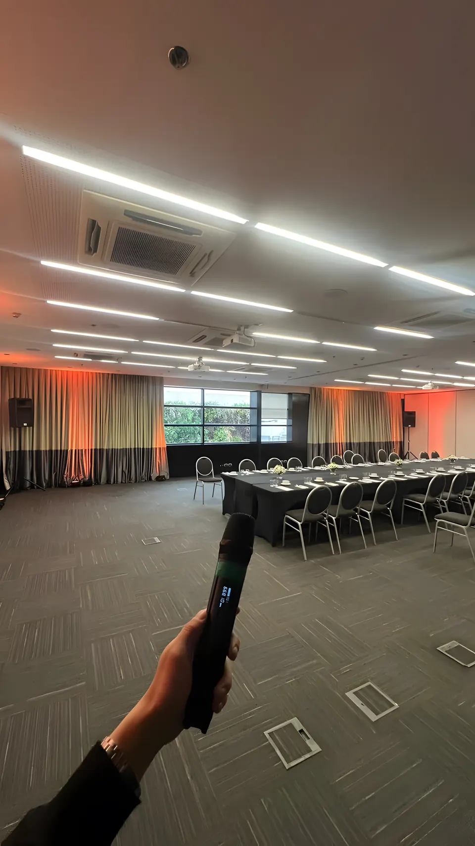 Operación técnica de CHS Company durante un evento